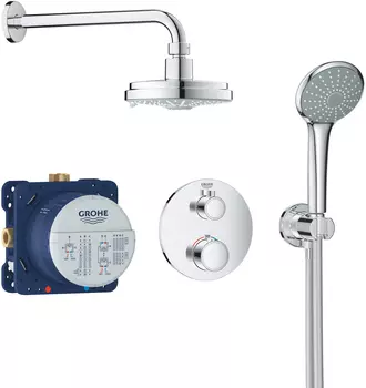 Душевой комплект Grohe Grohtherm 34735000 С ВНУТРЕННЕЙ ЧАСТЬЮ, с термостатом