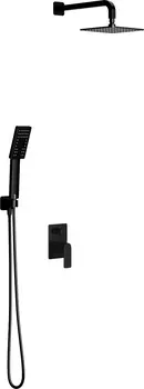 Душевой комплект Omnires Baretti SYSBA10BL, черный