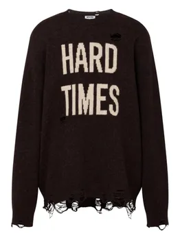 Moschino свитер Hard Times, коричневый