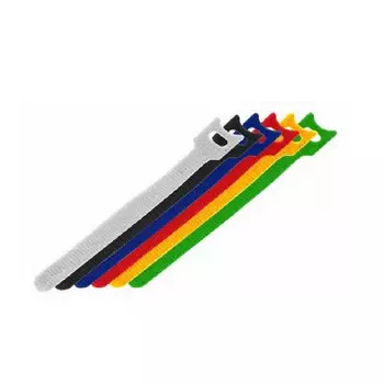 Стяжка-липучка многоразовая Rexant, 1.2 см x 150 мм, 10 шт., красный (12 x 150 red)