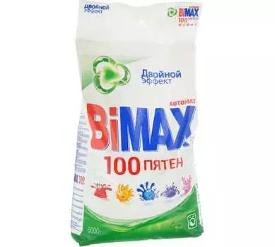 Стиральный порошок BIMAX "100 пятен", для белого белья, 6кг, автомат (506-1)