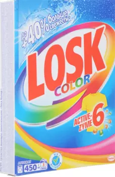 Стиральный порошок LOSK Color, для цветного белья, 450г, автомат