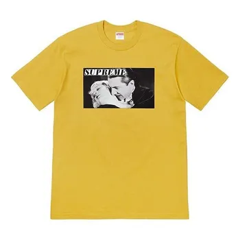 Футболка ss19 bela lugosi tee vampire short sleeve yellow Supreme, желтый