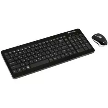 Комплект мыши и клавиатуры Canyon CNS-HSETW3-RU черный