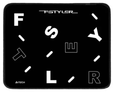 Коврики для мыши A4Tech FStyler FP25 черный/белый (250x200x2мм)