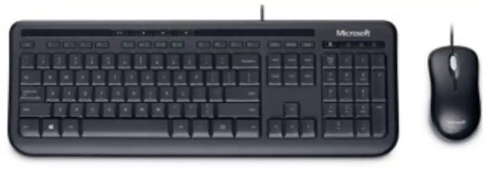 Комплект мыши и клавиатуры Microsoft Wired 600 черный (АРВ-00034)
