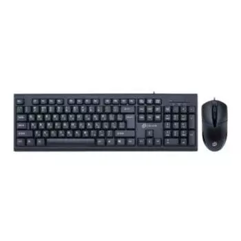 Комплект мыши и клавиатуры Oklick 640M черный