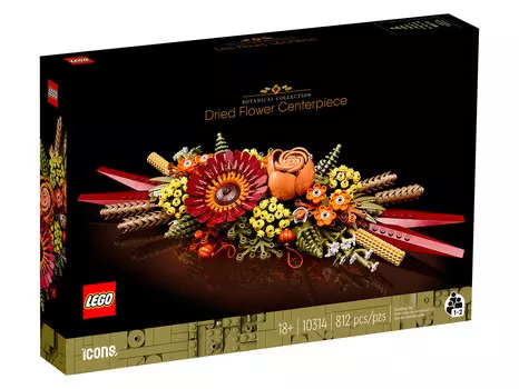 Конструктор LEGO Icons Сухоцвет Центральная часть (10314)