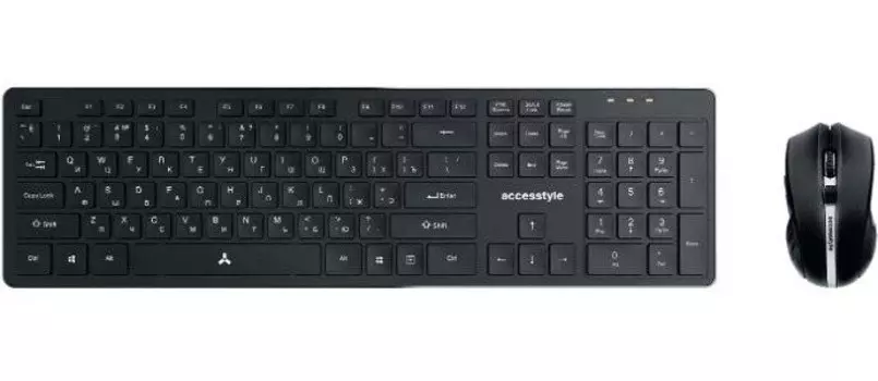 Комплект мыши и клавиатуры Accesstyle KM201-ORE Dark Gray