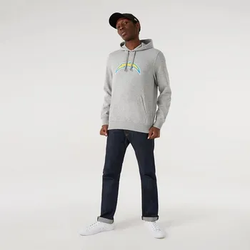 Худи New Era NFL Regular Los Angeles Chargers, серый