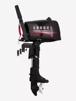 Мотор лодочный "Condor" SN6HS с баком, 2-х конт., 6л,с, вес 25.4кг., Серый