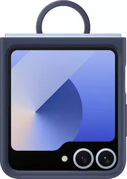 Клип-кейс Samsung Silicone Case Z Flip7 FE/Z Flip6 Темно-синий