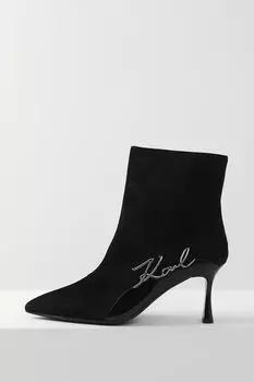 Ботильоны кожаные Karl Lagerfeld