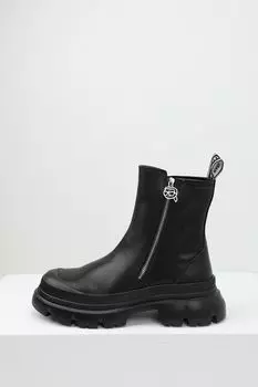 Ботинки кожаные на массивной подошве Karl Lagerfeld