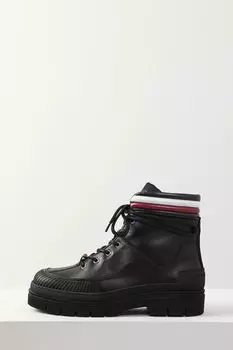 Ботинки кожаные с контрастными деталями Tommy Hilfiger