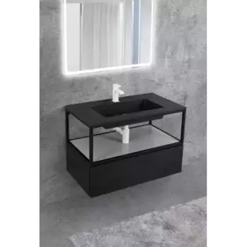 Консоль Cezares Cadro 80х30 черная