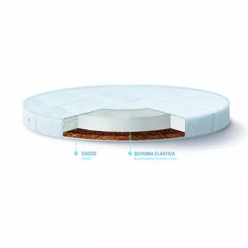 Детский овальный матрас Nuovita Laverita 125 х 75 х 10 см