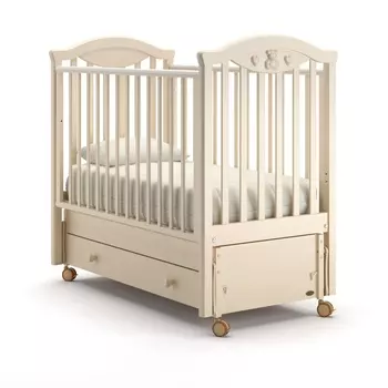 Детская кровать Nuovita Lusso swing продольный, цвет - Avorio/Слоновая кость