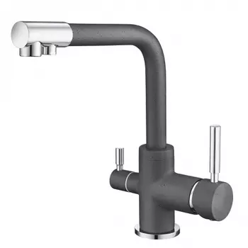 Смеситель Emar Quartz ЕС - 3003 для кухни антрацит