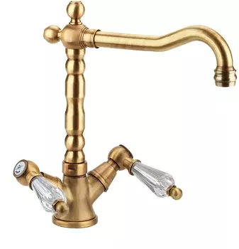 Смеситель Fiore Gioielli Swarovski 08ZZ0625 для кухни бронза