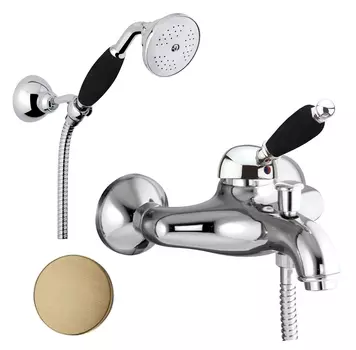 Смеситель Fiore Imperial Black 89ZZ5104 для ванны с душем бронза
