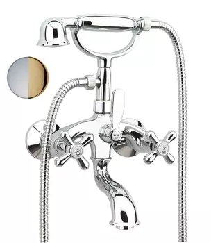 Смеситель Fiore Margot 26CO0610 для ванны с душем хром/золото