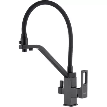 Смеситель Gappo G17-6 G4317-6 для кухни, с гибким изливом, черный