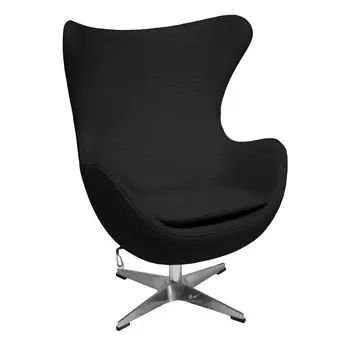 Кресло EGG CHAIR черный, экокожа