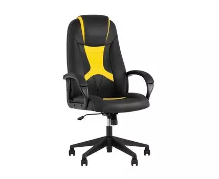Кресло игровое TopChairs ST-CYBER 8 черный/желтый