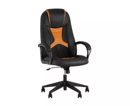 Кресло игровое TopChairs ST-CYBER 8 черный/оранжевый