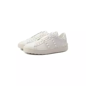 Кожаные кеды Rockstud Untitled Valentino