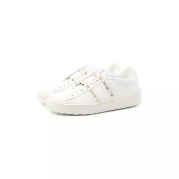 Кожаные кеды Rockstud Untitled Valentino