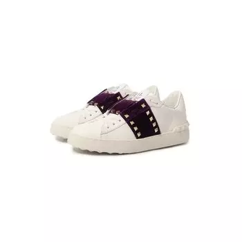 Кожаные кеды Rockstud Untitled Valentino