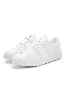 Кожаные кеды Rockstud Untitled Valentino