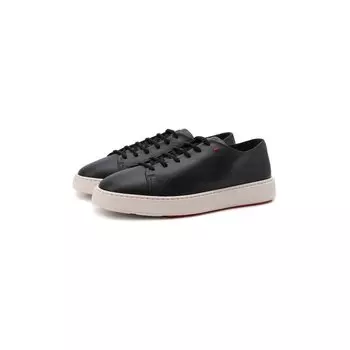 Кожаные кеды Santoni