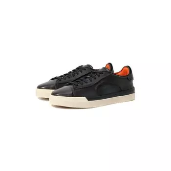 Кожаные кеды Santoni