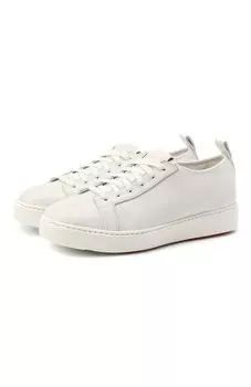 Кожаные кеды Santoni