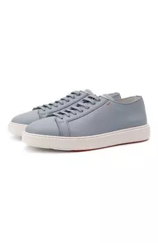 Кожаные кеды Santoni