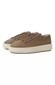 Кожаные кеды Santoni
