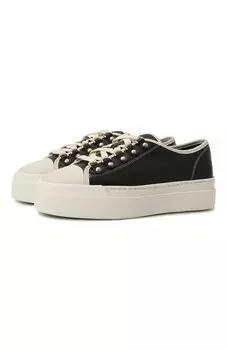 Кожаные кеды Santoni