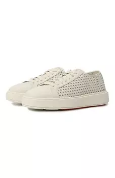 Кожаные кеды Santoni