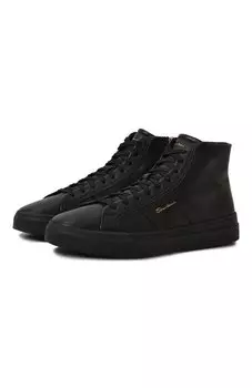 Кожаные кеды Santoni