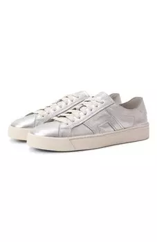 Кожаные кеды Santoni
