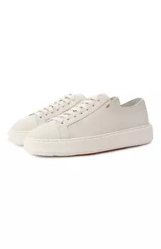 Кожаные кеды Santoni