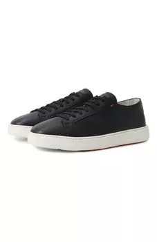 Кожаные кеды Santoni