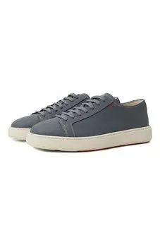 Кожаные кеды Cleanic Santoni