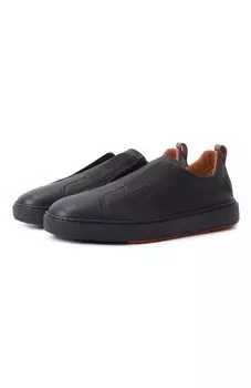 Кожаные кеды Santoni