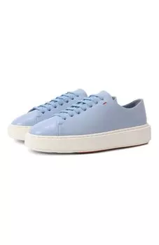 Кожаные кеды Santoni