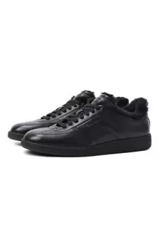 Кожаные кеды Santoni