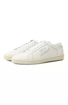 Кожаные кеды SL Saint Laurent